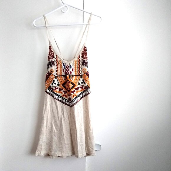Zara knit embroidered strappy tank top camisole NWOT - Picture 1 of 8